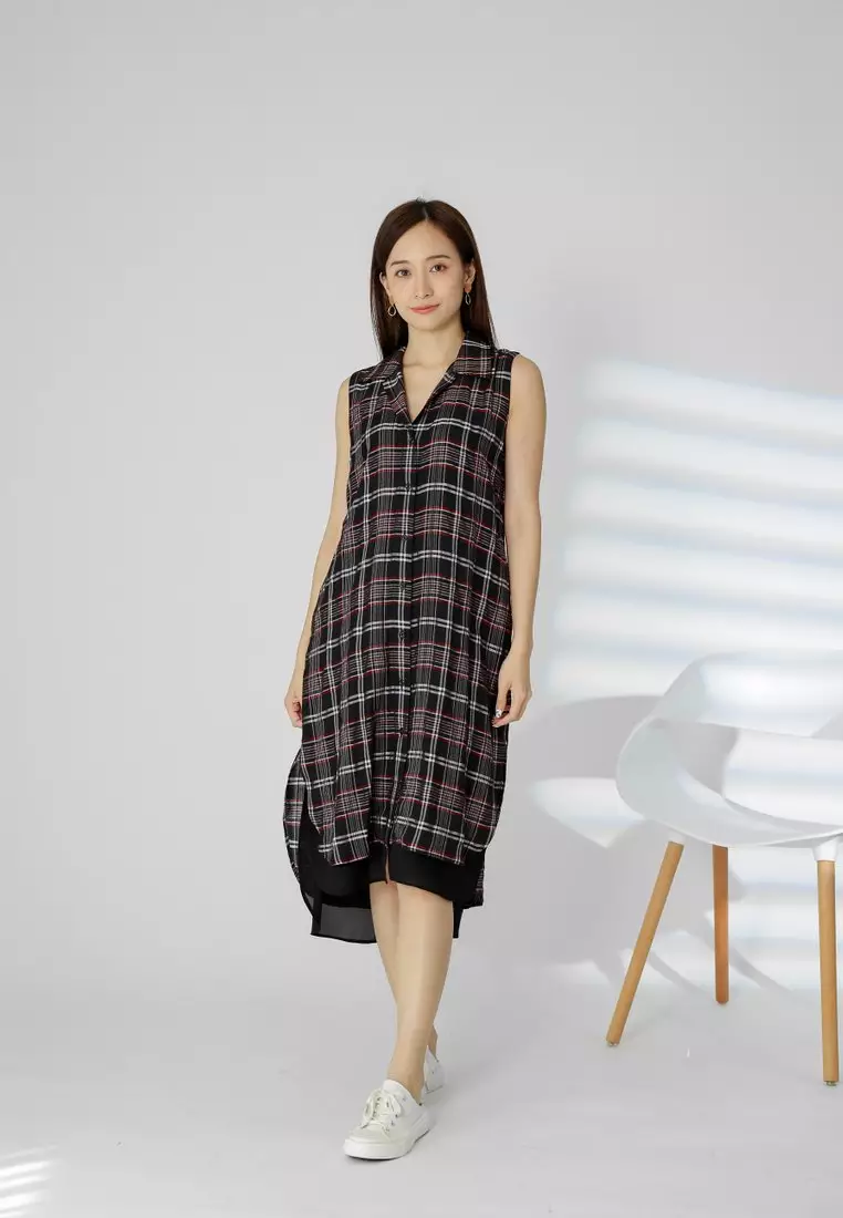 Tartan top shirt dresses