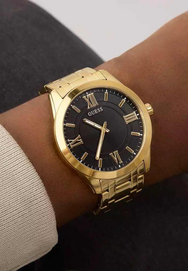 GUESS Gents Watch ELLIOT GOLD TONE - GW0893G4