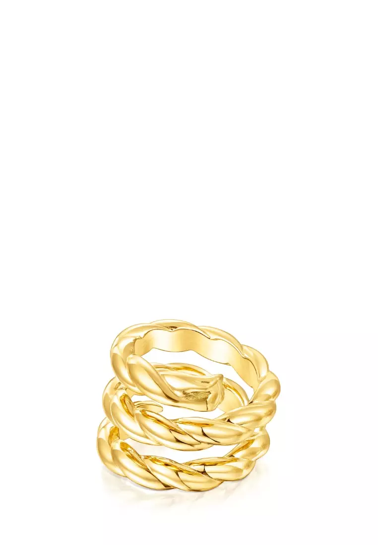 Tous TOUS Twisted Triple Braided Ring 2024 | Buy Tous Online | ZALORA Hong  Kong