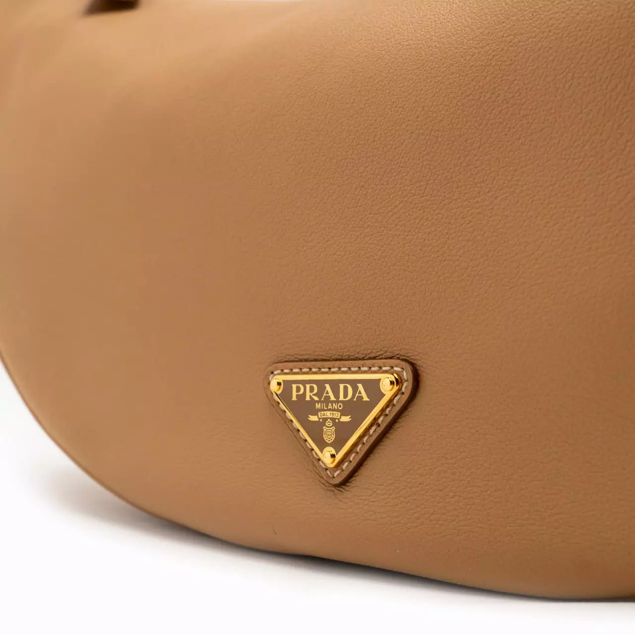 [4.4PRIL KEJUTAN HARGA] Demi-lune Large Leather Shoulder Bag Natural