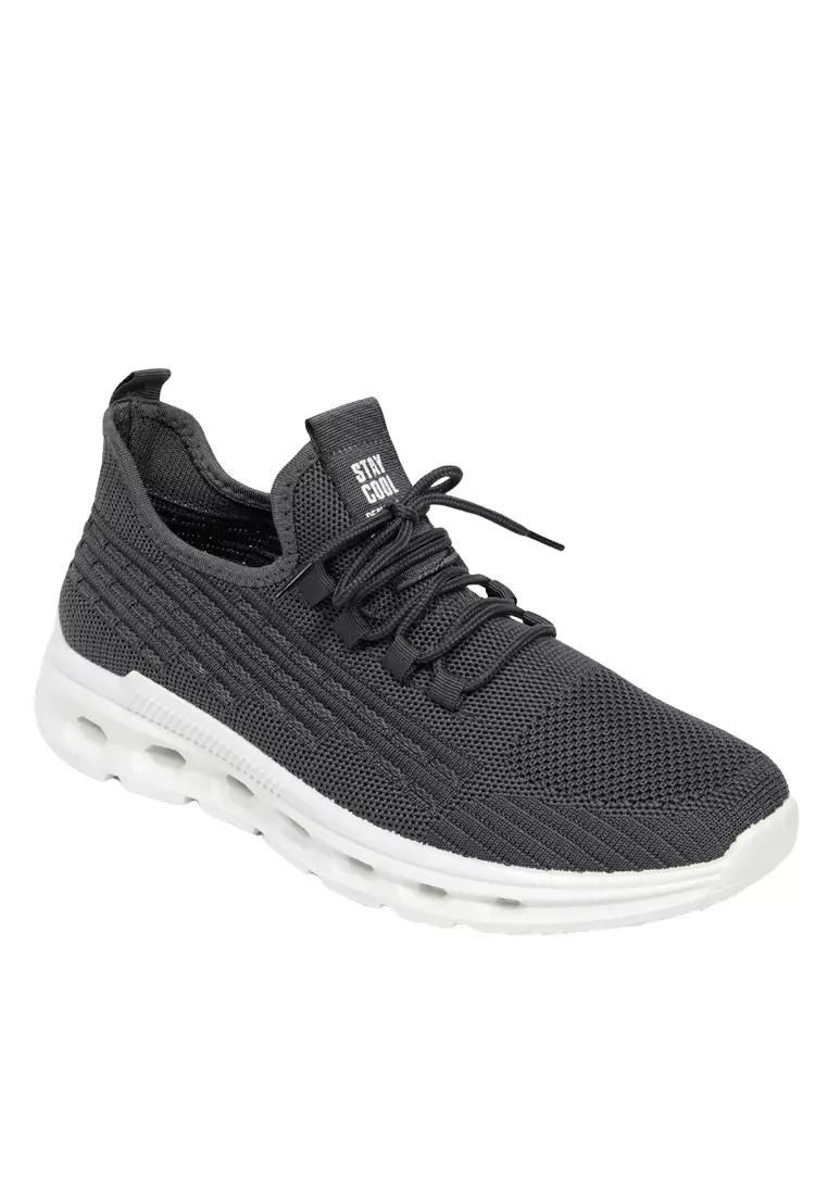 Dr. Kevin Sepatu Sport Pria Men Sneakers Sekolah Flyknit Tali 889-067
