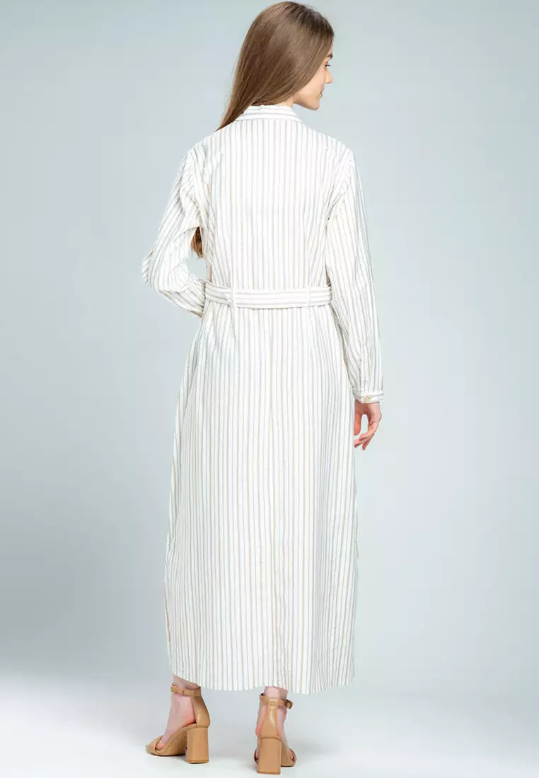 C2 Vagish Khaki Dress Wanita