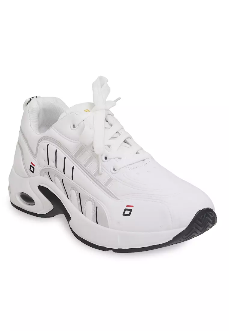 Anando Sepatu Sneakers Pria Anti Slip Casual Sporty Shoes Ringan Material Canvas ORIGINAL - White