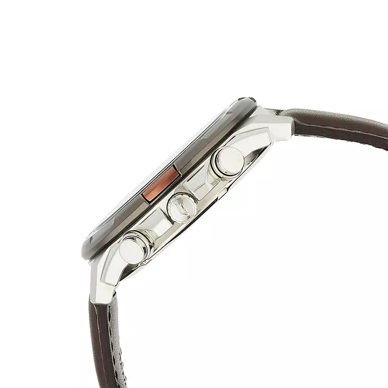 Jam Tangan Pria Casio Edifice EFR-539L-5AVUDF Chronograph Dual Tone Dial Dark Brown Leather Band