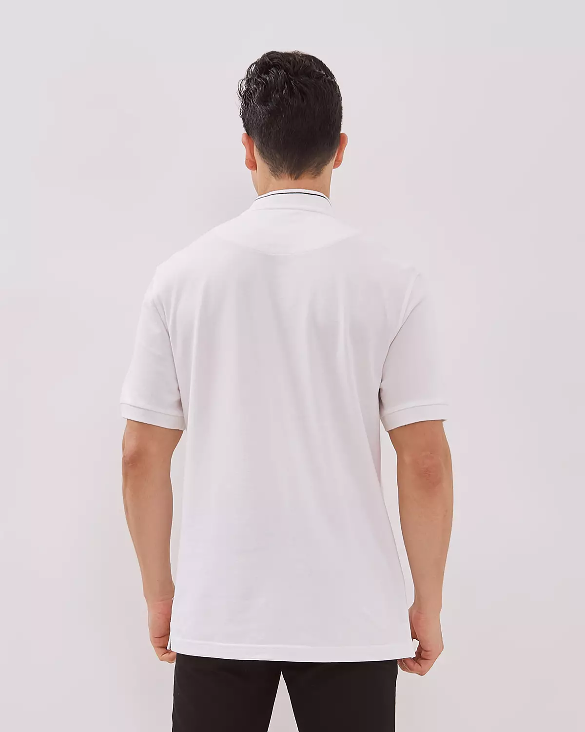 MEN'S OFF-WHITE SHORT SLEEVE POLO SHIRT