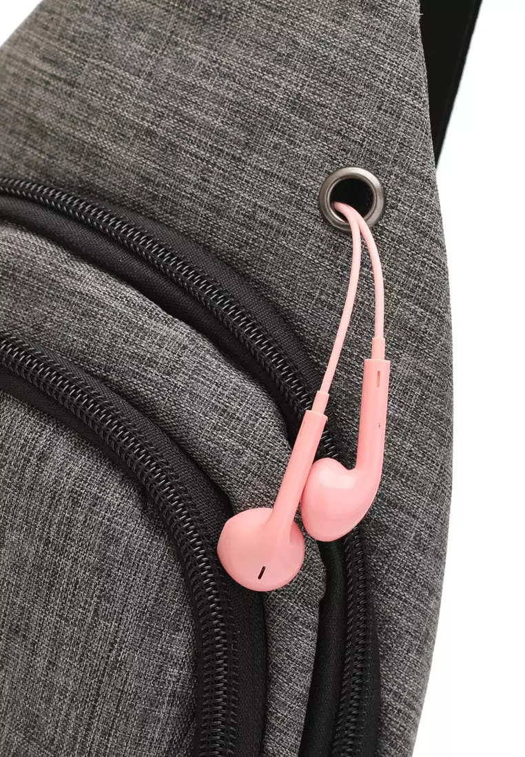 Men's Chest Bag / Sling Bag / Crossbody Bag - Grey