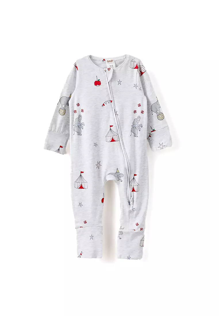 The Long Sleeve Zip Romper