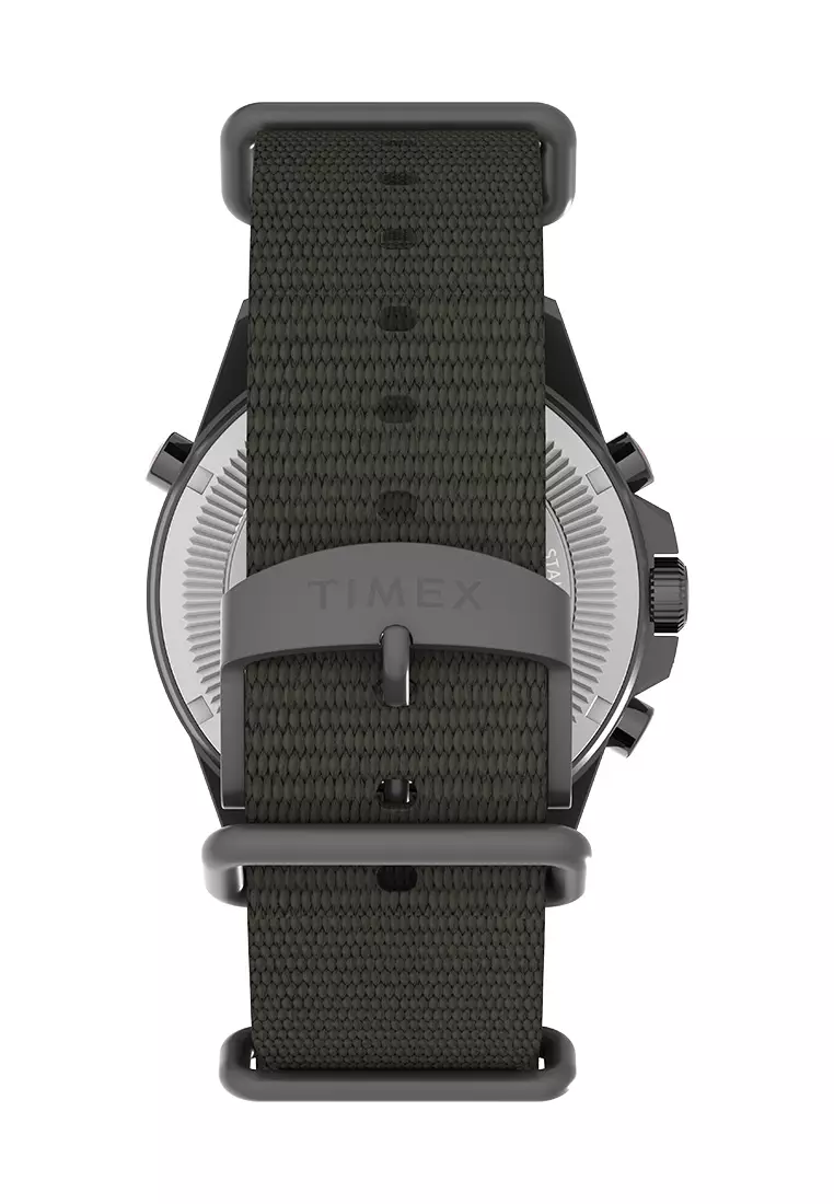 Timex Expedition Tide-Temp-Compass Green Fabric Analog Quartz Watch For Men TW2W91100