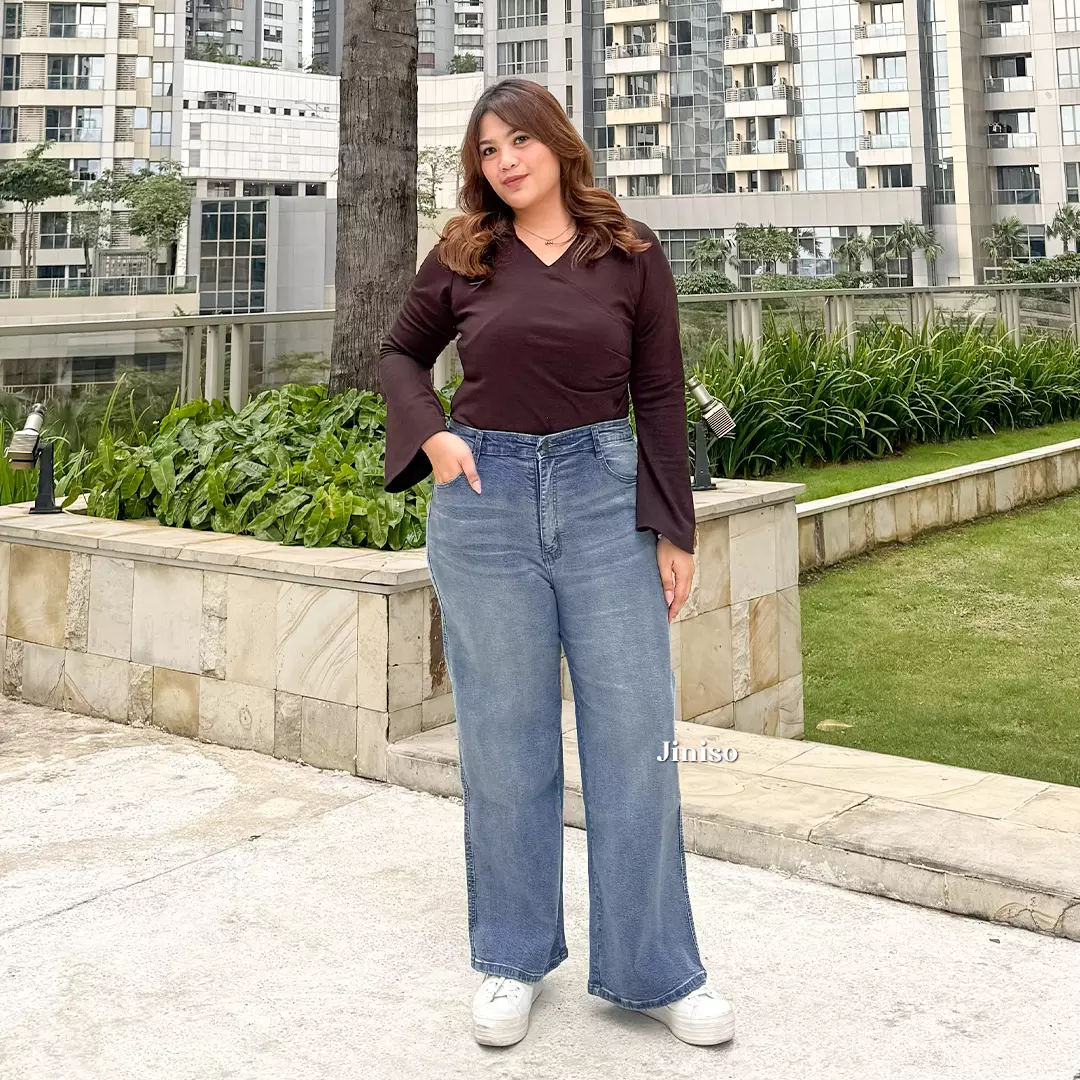 Jumbo Highwaist Straight Jeans Loose Stretch 1501 REAL CURVY