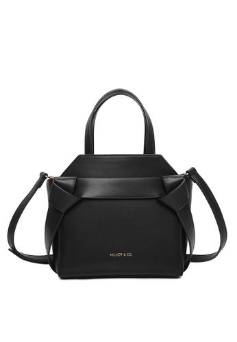 Milliot & Co. black Savina Top Handle Bag 56AEDACE9D568EGS_1
