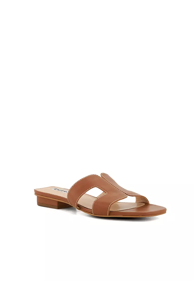 Discount on Dune London  shoes - SKU: Loupe Smart Slider Sandals Tan