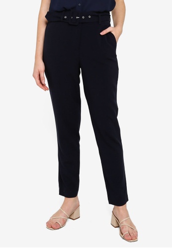 Buy Only Tika Fini High Waist Belt Pants Zalora Hk