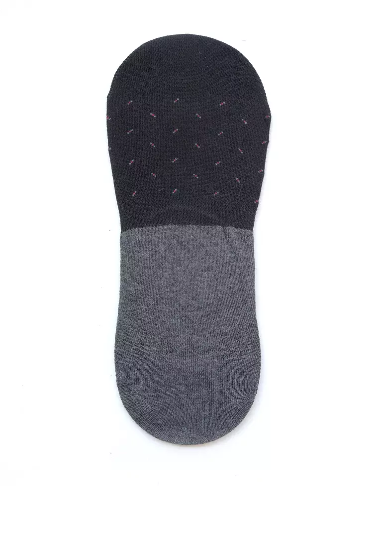 Crocodile SOCK CFCM 0004 Grey - Kaos Kaki Invisible Pria Men Socks