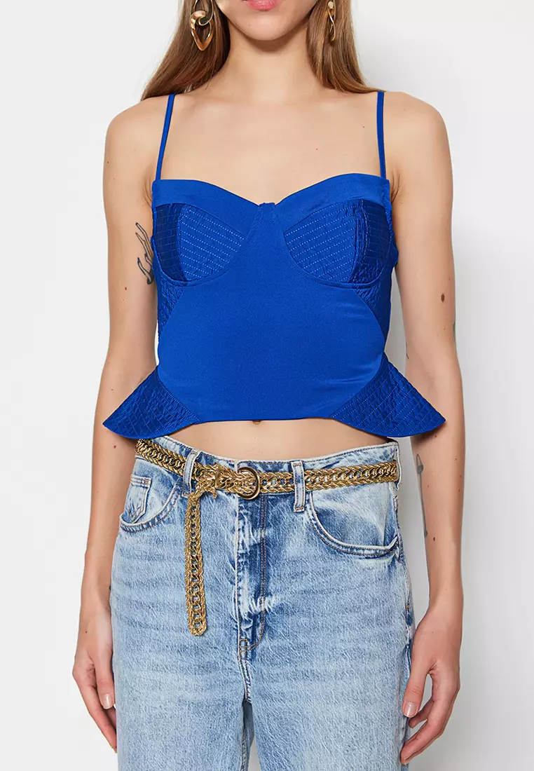 Knitted Bustier Crop Top
