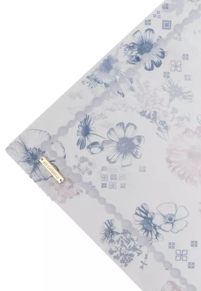 Printed Scarves NAVY