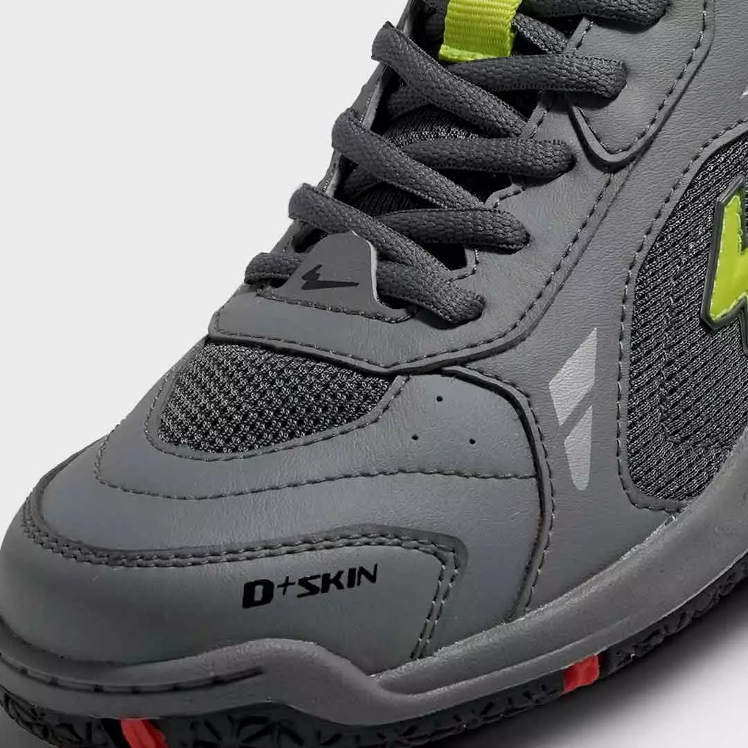 Sepatu Eagle Ultracourt – Badminton shoes Warna ABU-ABU/HITAM