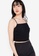 ZALORA BASICS black 100% Recycled Polyester Cropped Cami Top 4DCC8AAFC1AD89GS_3
