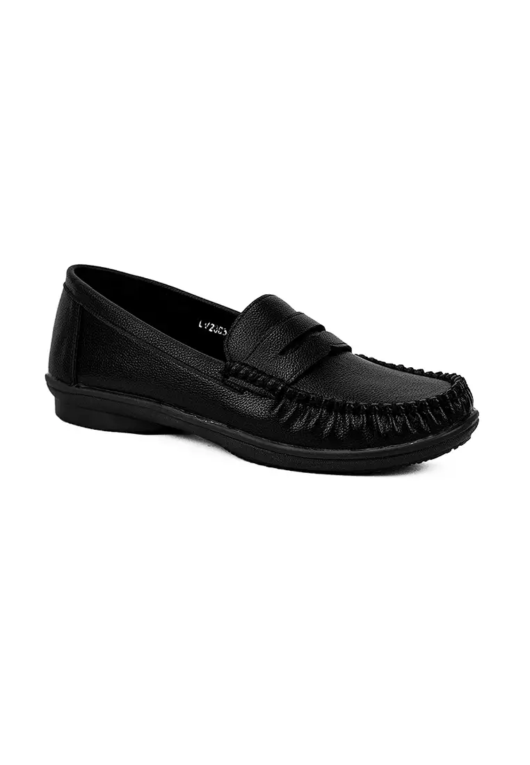 Discount on Mario D' boro Runway  shoes - SKU: Women's Loafers Flats Shoes LV 23054 Black C15