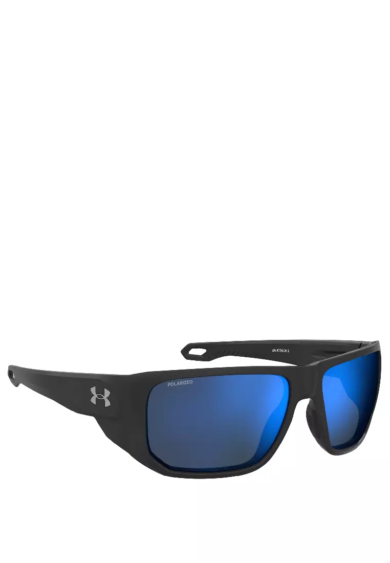 UNDER ARMOUR Sunglasses UA ATTACK 2-807-7N, Rectangular Sharp with Black color