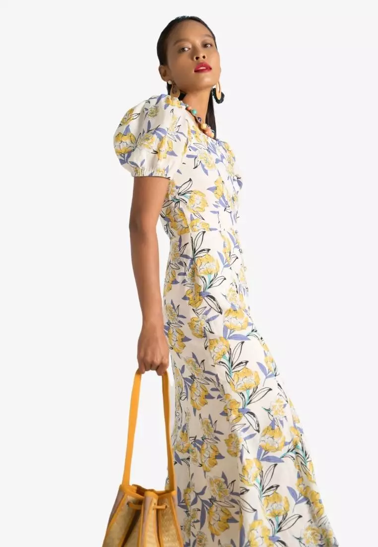 New Linen New Horizon Midi Linen Dress