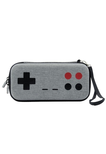 Blackbox Nintendo Switch Gray Arcade pattern Carry bag with Wristband - GREY A6ED4ES11EB8EEGS_1