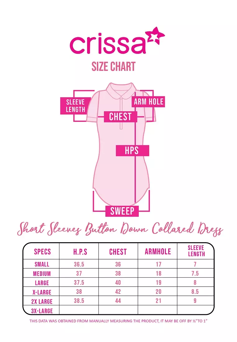 Crumpled Plain Cotton Woven Short Sleeves Dress