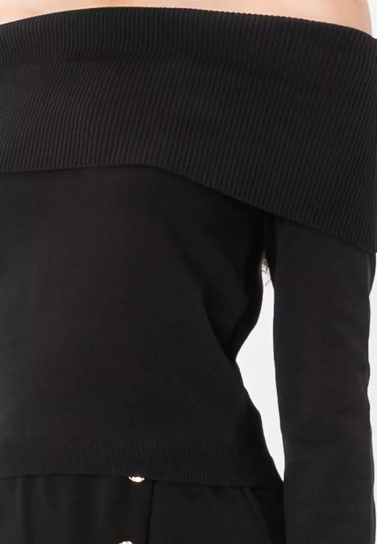 Mercury Off Shoulder Pullover Sweater