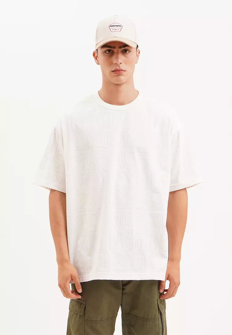 Penshoppe t sales shirt plain white