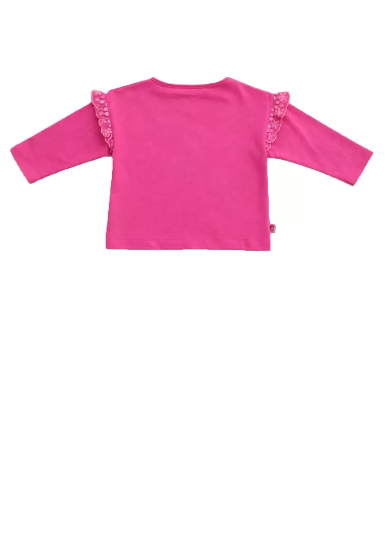Kaos Anak Perempuan Fucshia/ Girls T-Shirt Fucshia/ Rjg Holiday Essentials