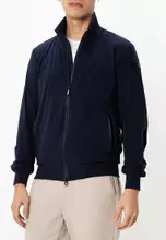 【US POLO ASSN track jacket　ベロア　ブルー　古着】 ユーエスポロアッスン U.S. POLO ASSN. オーバーサイズ ナイロン