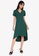 ZALORA BASICS green Short Sleeve Hi-Low Dress 238E1AAB75237CGS_5