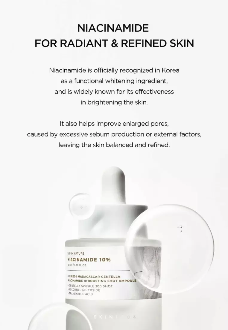 SKIN1004 Madagascar Centella Niacinamide 10 Boosting Shot Ampoule 30ml
