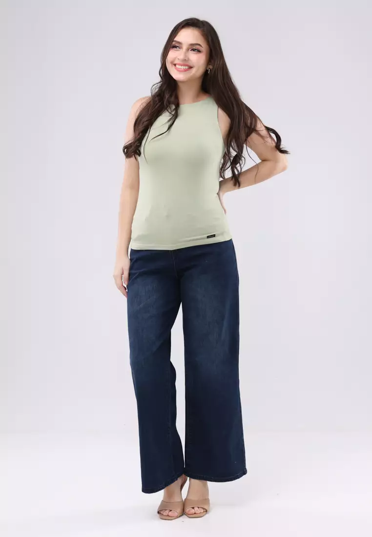 Jap. Cotton Knits Sleeveless Blouse