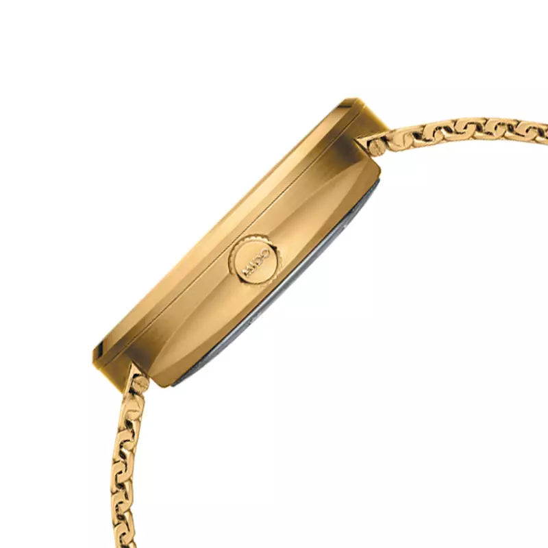 Jam Tangan Pria MIDO Commander M031.631.33.021.00 Icone Gold Dial Gold Mesh Strap