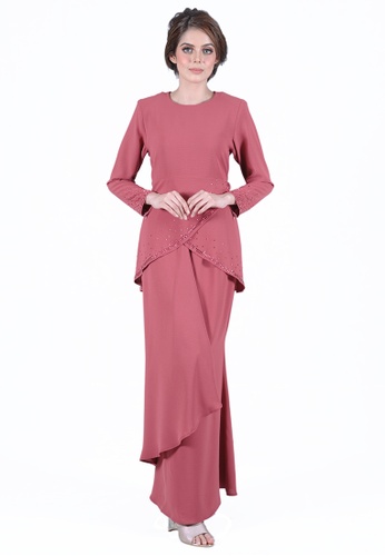 Kurung Jasmine from LARA NOUR in Red
