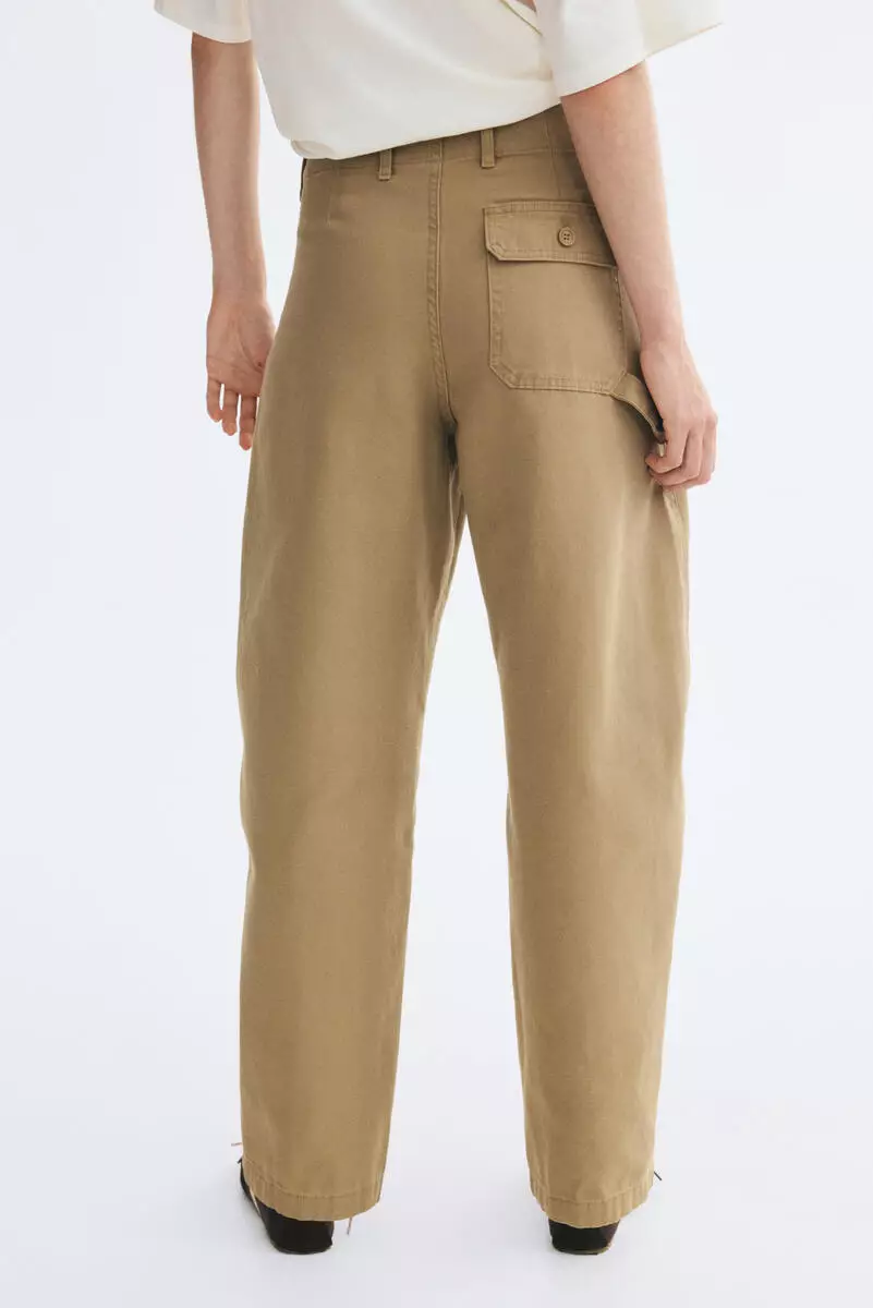 Barrel cargo trousers