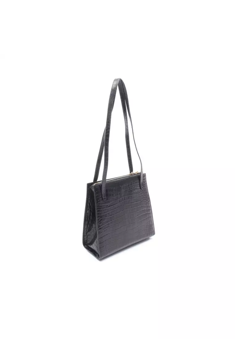 Buy Salvatore Ferragamo Pre-Loved Salvatore Ferragamo Gancini croc