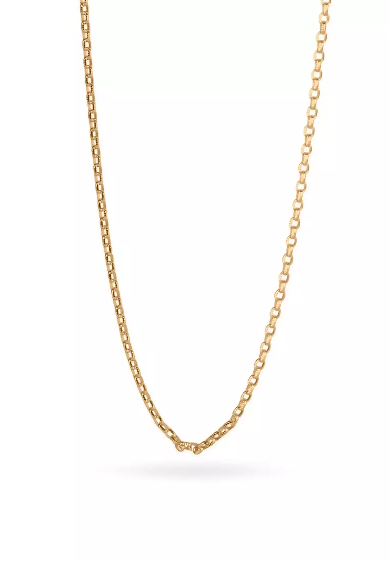 Rolo Chain Necklace 14k Gold 22 inches