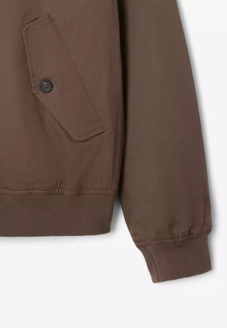 Showerproof Cotton Twill Harrington Jacket