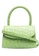 BY FAR green By Far Mini Circular Croco Embossed Leather Shoulder Bag in Pistachio 6DAB3ACFA264E5GS_1