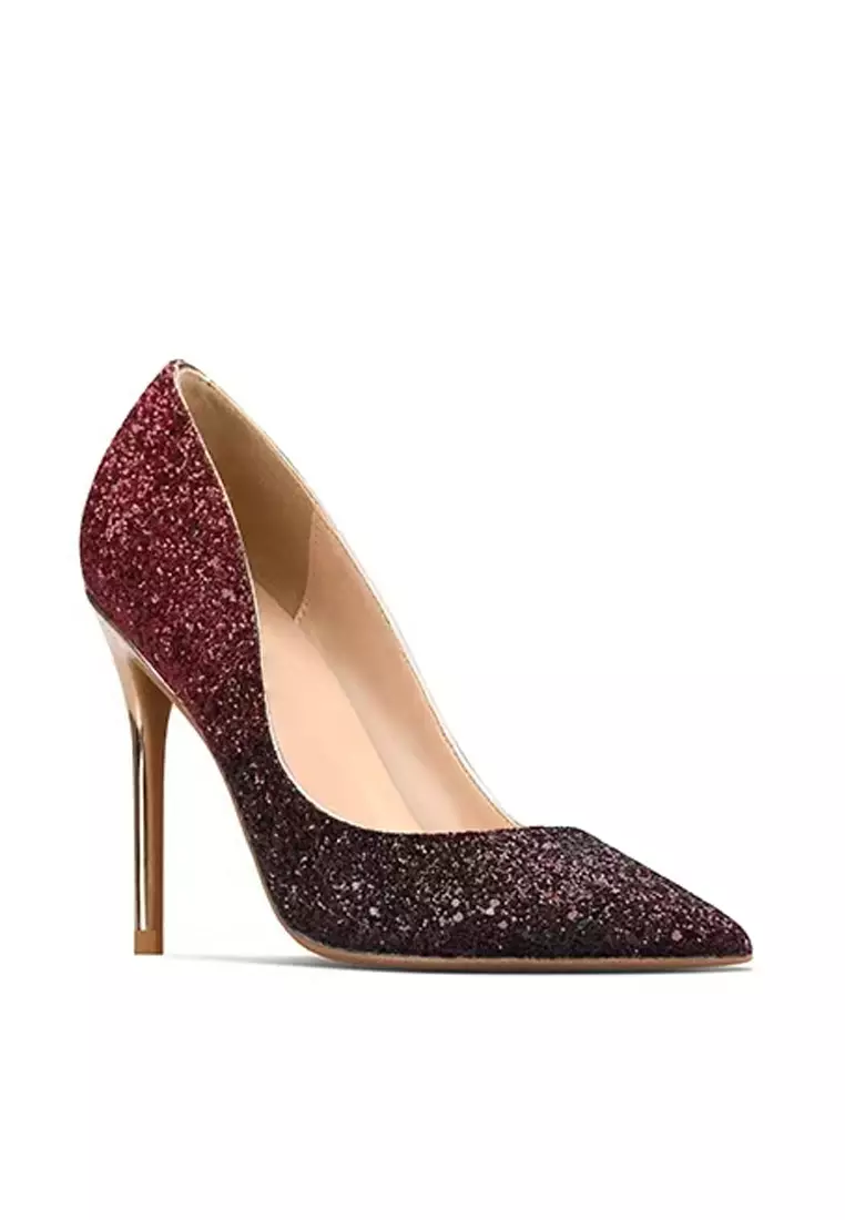 8CM Sequins Wedding High Heels D05 l