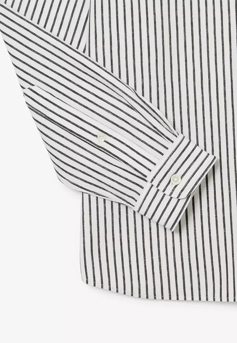 Regular Fit Striped Cotton Shirt