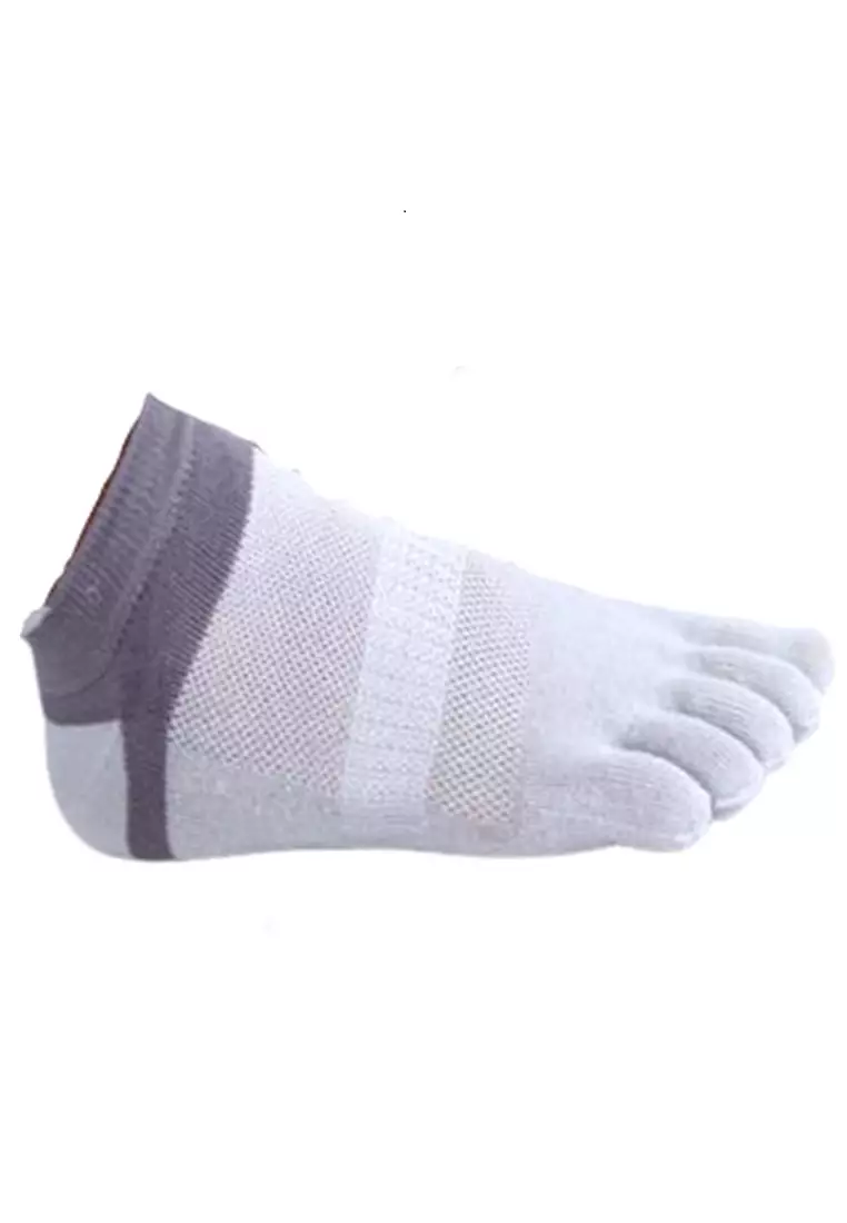 Seish Kaos Kaki Lima Jari Unisex Five Toe Socks Sports Wear Material Polyester+Cotton ORIGINAL - Gray