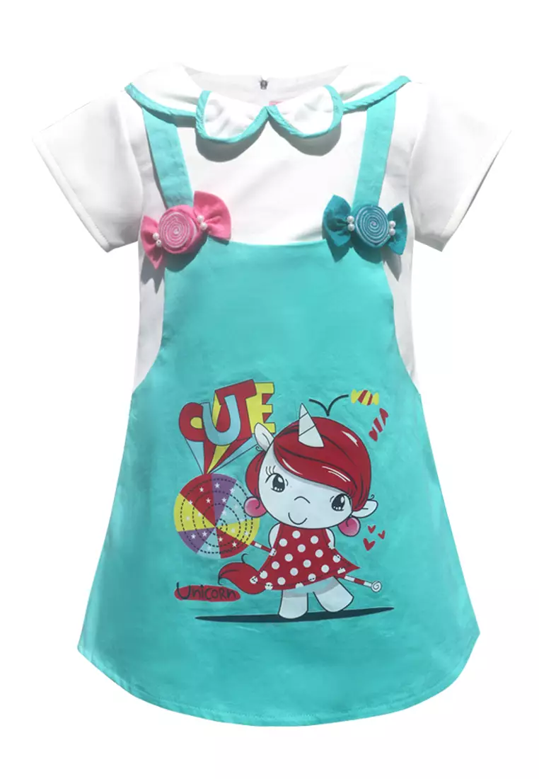 TWO MIX Baju Anak Perempuan - Dres Anak Perempuan Lucu 1-8 Tahun 4207