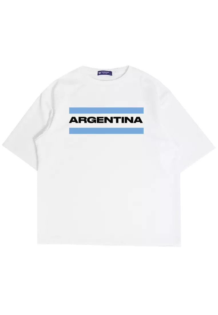 MTM02 kaos oversize distro pria argentina putih