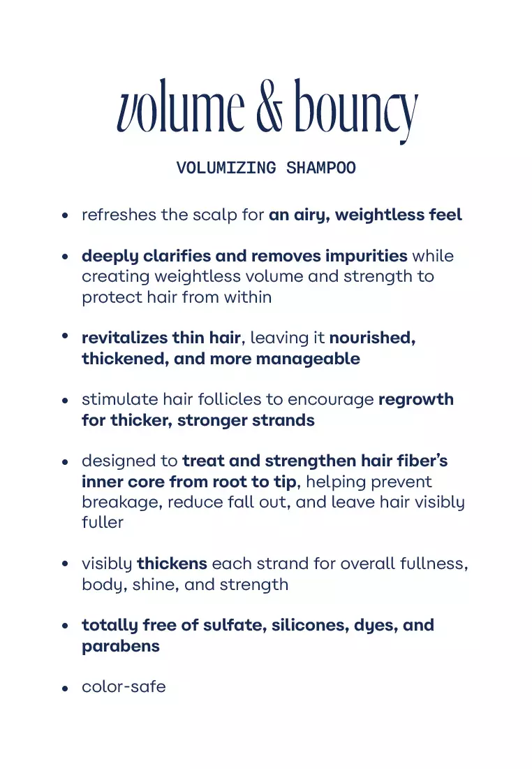  Volume & Bouncy Volumizing Shampoo