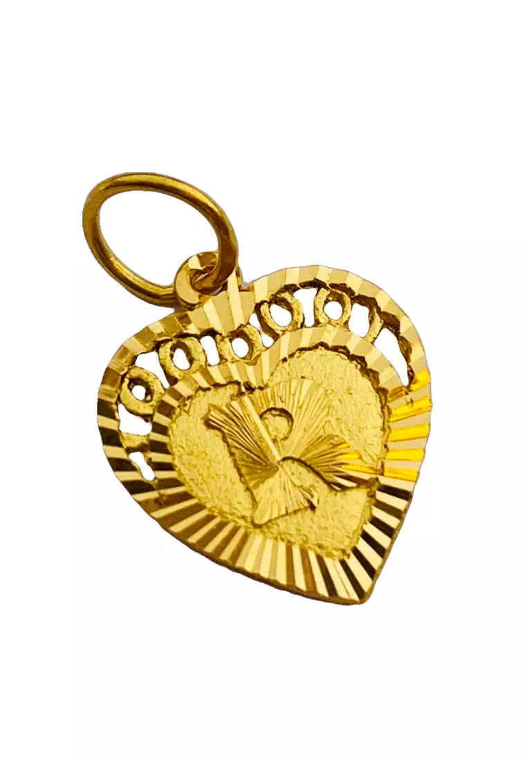 Gold alphabet locket discount design