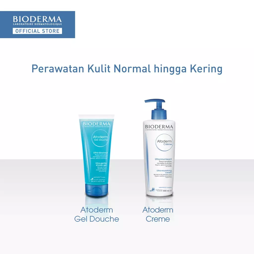 Bioderma Atoderm Creme 500 ml - Face / Body Moisturizer untuk Kulit Normal / Kering