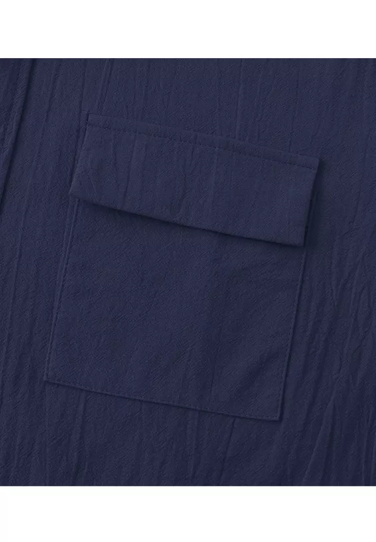 Loose Square-neck Linen Shirt YL-SKD01