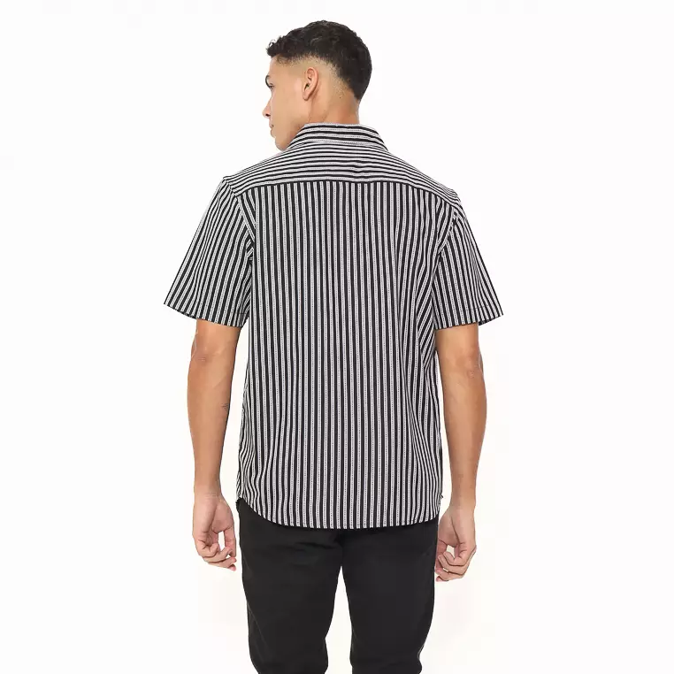 AMK Kemeja Pria Lengan Pendek SHP Junior Ss Black